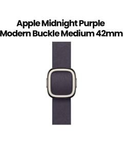 Apple Modern Buckle Medium 42mm, Secure Magnetic Buckle, Flexible Wear Comfort, Refined Material Finish - Midnight Purple - MGG74ZM/A