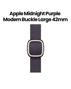 Apple Modern Buckle Large 42mm, Secure Magnetic Buckle, Flexible Wear Comfort, Refined Material Finish - Midnight Purple - MGG84ZM/A