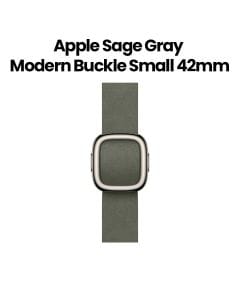 Apple Modern Buckle Small 42mm, Secure Magnetic Buckle, Flexible Wear Comfort, Refined Material Finish - Sage Gray - MGG94ZM/A