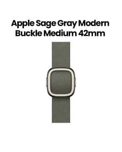 Apple Modern Buckle Medium 42mm, Secure Magnetic Buckle, Flexible Wear Comfort, Refined Material Finish - Sage Gray - MGGA4ZM/A