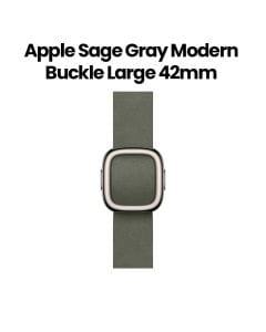Apple Modern Buckle Large 42mm, Secure Magnetic Buckle, Flexible Wear Comfort, Refined Material Finish - Sage Gray - MGGC4ZM/A
