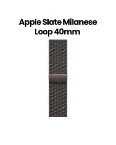 Apple Milanese Loop 40mm, Elegant And Timeless Design, Durable And Premium Build, Secure Magnetic Closure - Slate - MGHX4ZM/A