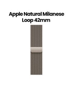 Apple Milanese Loop 42mm, Magnetic Clasp, Durable Metallic Finish, Comfortable All-Day Wear, Elegant Mesh Weave - Natural - MGHY4ZM/A