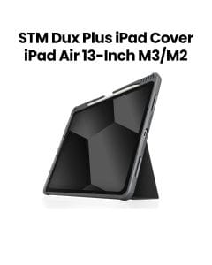 STM Dux Plus iPad Cover for iPad Air 13" M3/M2 (2025/2024) – Black | STM-222-445LY-01