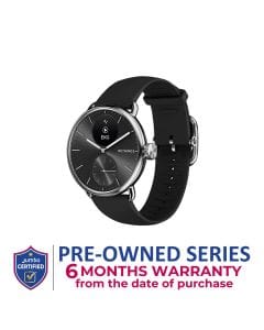 Withings ScanWatch Nova – Sapphire Glass, Ceramic & Stainless Steel Strap, Italian Calf Leather (Pre-Owned) | HWA10 - Open Piece (A Grade)