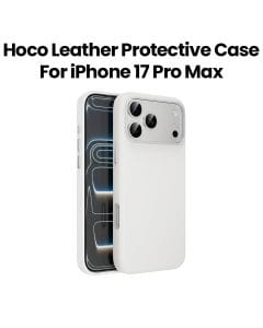 HOCO Leather Protective Case for iPhone 17 Pro Max – Light Gray | DG29