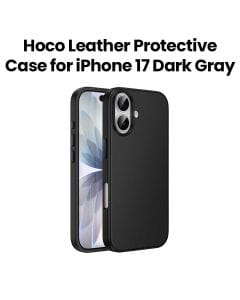 HOCO Leather Protective Case for iPhone 17 – Dark Gray | DG29