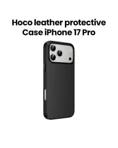 HOCO Leather Protective Case for iPhone 17 Pro – Black | DG29