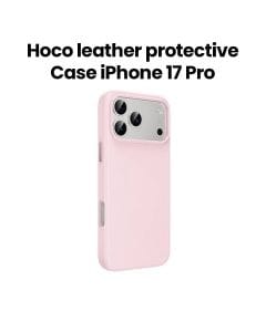 HOCO Leather Protective Case for iPhone 17 Pro – Pink | DG29