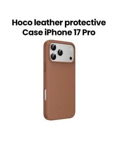 HOCO Leather Protective Case for iPhone 17 Pro – Brown | DG29