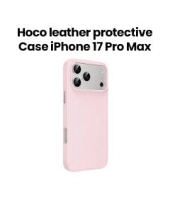 HOCO Leather Protective Case for iPhone 17 Pro Max – Pink | DG29