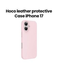 HOCO Leather Protective Case for iPhone 17 – Pink | DG29