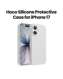 HOCO Silicone Protective Case for iPhone 17 – Light Gray | DG30