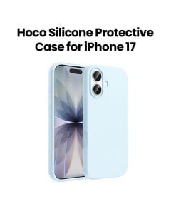 HOCO Silicone Protective Case for iPhone 17 – Light Blue | DG30