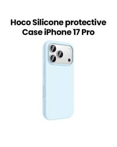 HOCO Silicone Protective Case for iPhone 17 Pro – Light Blue | DG30