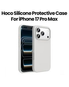 HOCO Silicone Protective Case for iPhone 17 Pro Max – Light Gray | DG30