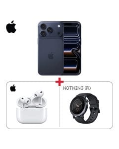 Apple iPhone 17 Pro Max 256GB Deep Blue + CMF Watch 3 Pro Dark Grey + Apple AirPods Pro 3 2025 White Bundle (603001000009484 + 301030000000033 + 603001000009089)