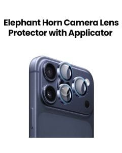 Elephant Horn Camera Lens Protector with Applicator iPhone 17 Pro/Pro Max Blue | EH-CLRTTSG17-BL