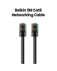 Belkin CAT6 Networking Cable 2m | Black | A3L981BT02MBKHS