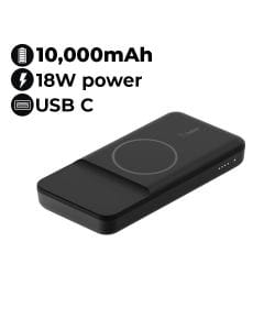 Belkin BoostCharge Magnetic Portable Wireless Charger 10000 mAh | Black | BPD001BTBK