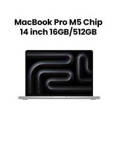 Apple 14" MacBook Pro with Apple M5 Chip, 10-Core CPU & 10-Core GPU, 16GB RAM, 512GB SSD | Silver | MDE44AB/A