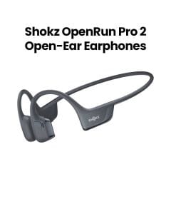 Shokz OpenRun Pro 2 Wireless Open-Ear Bone-Conduction Earphones – Black | S820-ST-BK