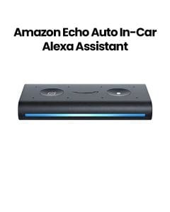 Amazon Echo Auto In-Car Alexa Hands-Free Controller with 8 Microphones, USB, Bluetooth & 3.5mm AUX | Black | B07VTK654B