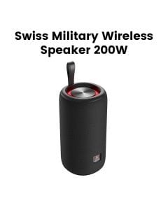  Swiss Military High Output Bluetooth Speaker – Black |SM-SPK-200W-18H