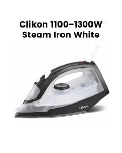 Clikon Steam Iron 1100–1300W – White | CK4105-N-WHT