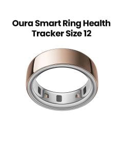 Oura Ring 4 Smart Ring Health Activity Tracker – Rose Gold (Ring Size 12) | JZ90-54219-12