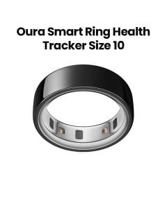 Oura Ring 4 Smart Ring Health Activity Tracker – Black (Ring Size 10) | JZ90-54144-10