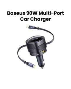 Baseus Enjoyment Max 90W Multi-Port Car Charger (C+C & USB-C Ports) – Cosmic Black | C00035507121-03