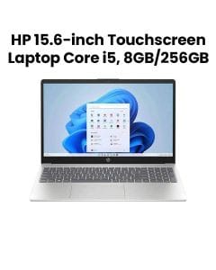 HP 15.6-inch Touchscreen Laptop FHD Core i5-1334U, 8GB RAM 256GB SSD, Natural Silver | 15-FD0153DX