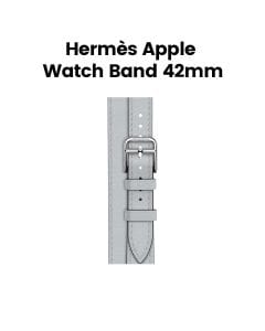 Hermès Apple Watch Band 42mm – Bleu Glacier Attelage Double Tour
