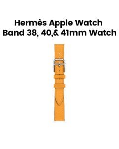 Hermès Apple Watch Band 42mm for 38/40/41mm Cases – Jaune d’Or | Attelage Single Tour