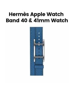 Hermès Apple Watch Band 42mm for 40/41mm Cases – Bleu de France|Attelage Double Tour