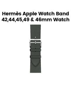 Hermès Apple Watch Band 46mm for 42/44/45 & 49mm Cases – Vert Mangrove Single Tour