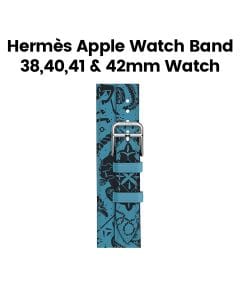 Hermès Apple Watch Band 42mm for 38/40 & 41mm Cases – BDN/Noir Animaux Bandana