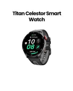 Titan Celestor Smart Watch 1.43″ AMOLED Opto-Mechanical Crown Built-In GPS – Black | 90206AP01