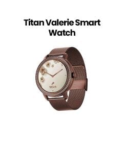 Titan Valerie Smart Watch 1.2″ AMOLED Women’s Health Suite Skin Temperature Sensor – Brown | 95292QM01