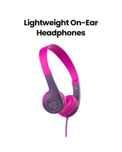 JLab Wired On-Ear Headphones 3.5mm – Pink | IEUHKJPOPRPNK122