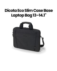Dicota Eco Slim Case Base Laptop Bag 13–14.1″ – Black | D31304-RPET