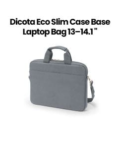 Dicota Eco Slim Case Base Laptop Bag 13–14.1″ – Grey | D31305-RPET