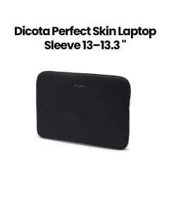 Dicota Perfect Skin Laptop Sleeve 13–13.3″ – Black | D31186