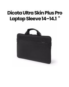 Dicota Ultra Skin Plus Pro Laptop Sleeve 14–14.1″ – Black | D31103
