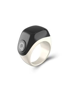 iQIBLA JOOD Zikr Ring OLED Prayer Reminder & Qibla Direction with Charging Case – Grey | J01 ZIKR RING JOOD GRY