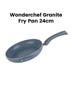 Wonderchef 24cm Granite Fry Pan - Granite Grey| 60004600