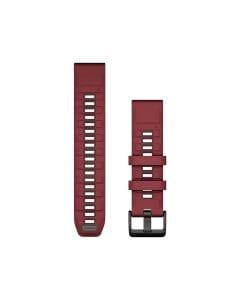 Garmin QuickFit 22mm Silicone Watch Band – Graphite/Spark Orange, Quick Release, Secure Fit Sport Smartwatch Strap | 124mm Adjustment Band; 95mm Buckle Band
