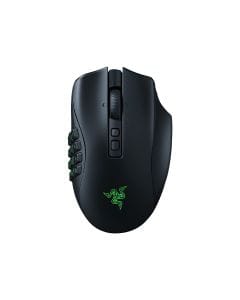 Razer Naga V2 Pro Wireless MMO Gaming Mouse with HyperScroll Pro Wheel, 19+1 Programmable Buttons & 3 Swappable Side Plates – Black | RZ0104400100R3G