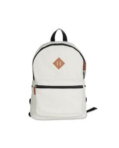 Personalized Giftology Canvas Backpack – 15" Classic 12 oz Canvas with Natural Zipper, Spacious Front & Interior Pockets – Beige/Tan | BPGL 2121